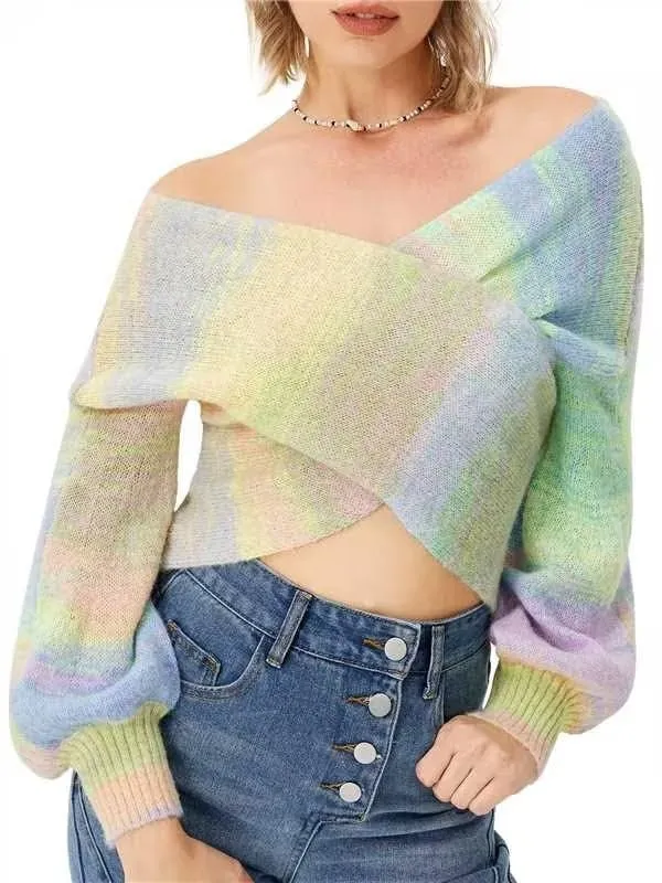 Long-sleeved Sweater  Women's Colorful