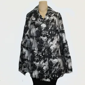 M Square Short Jacket, Pocket, Storm, Black/White/Grey L & XL