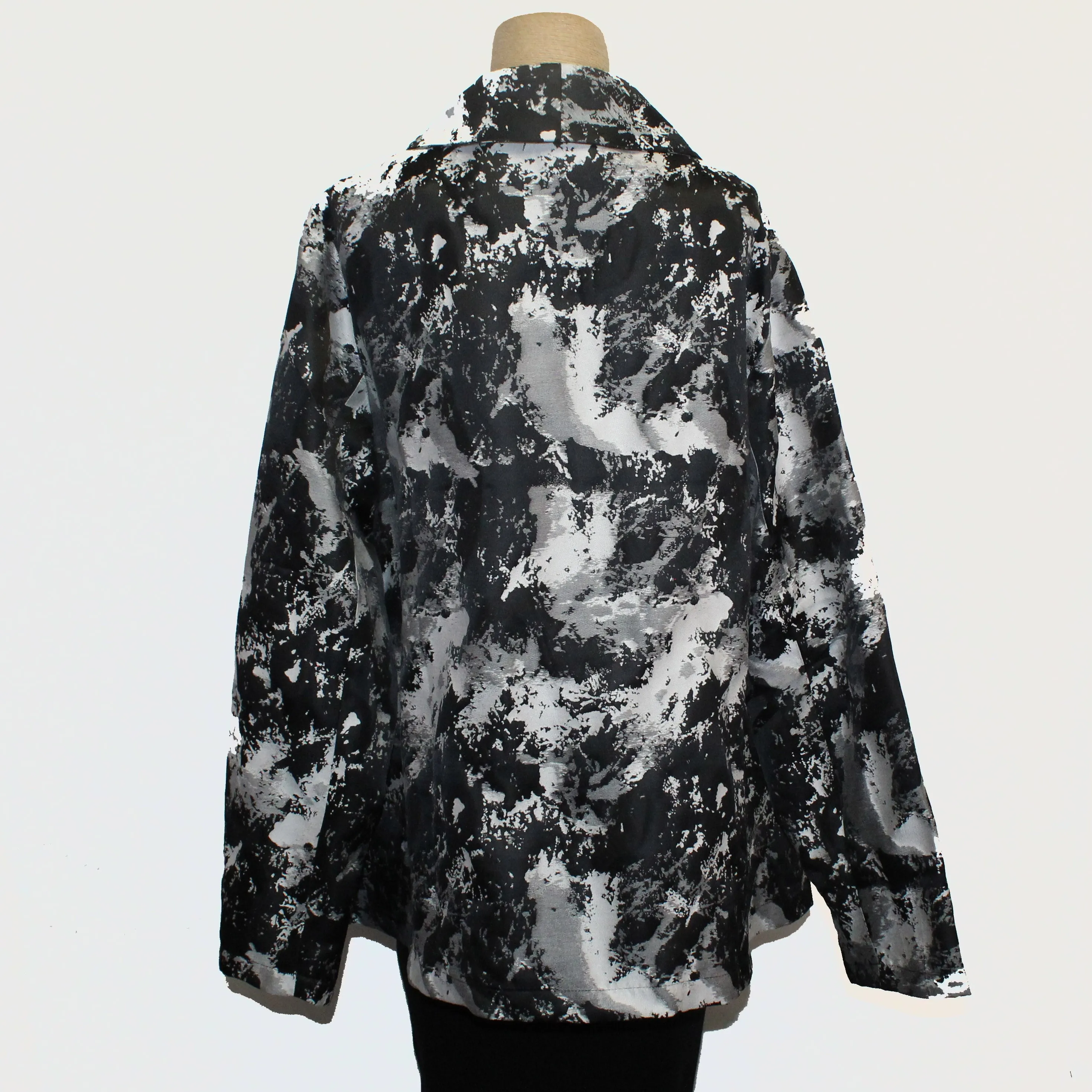 M Square Short Jacket, Pocket, Storm, Black/White/Grey L & XL
