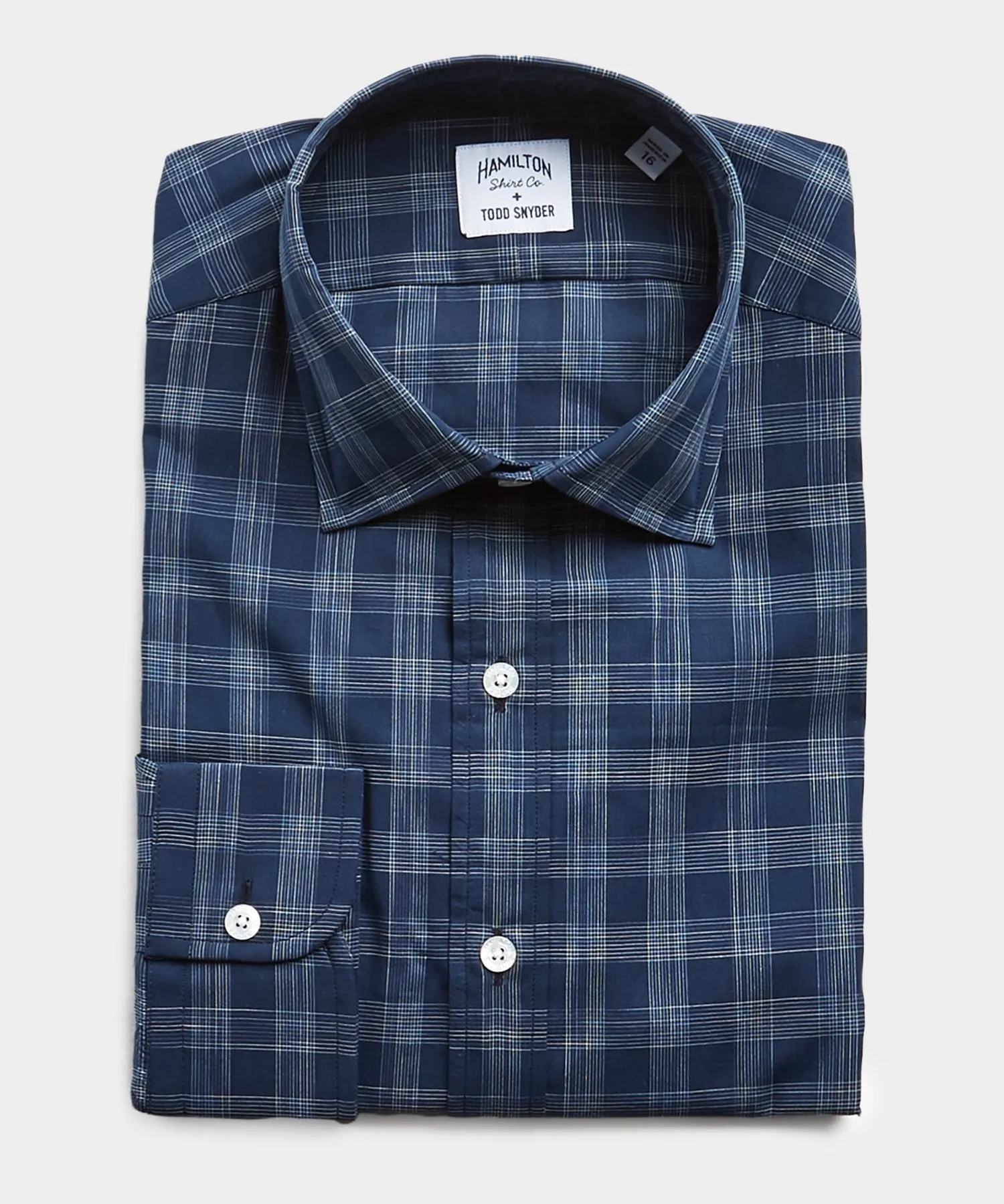 Made in USA Hamilton   Todd Snyder Check Dress Shirt