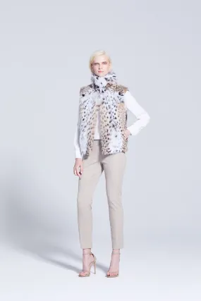 Maeve Lynx Fur Vest