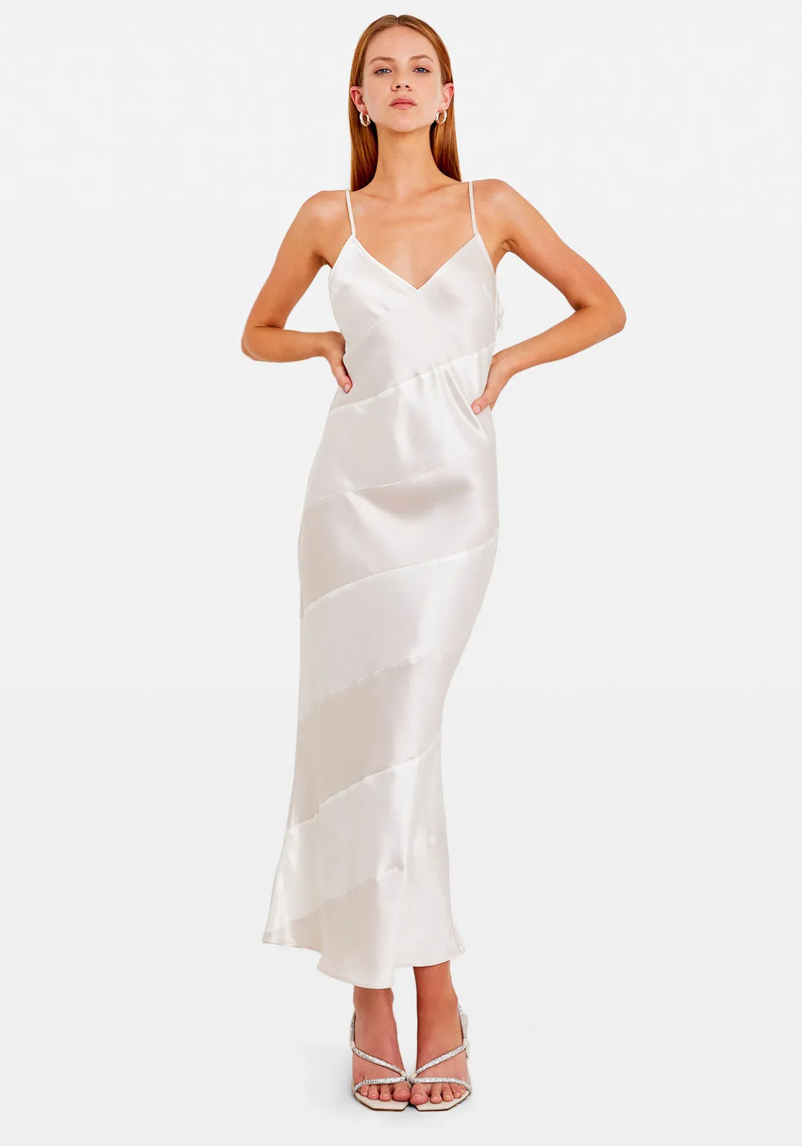 MARIA DRESS WHITE IVORY