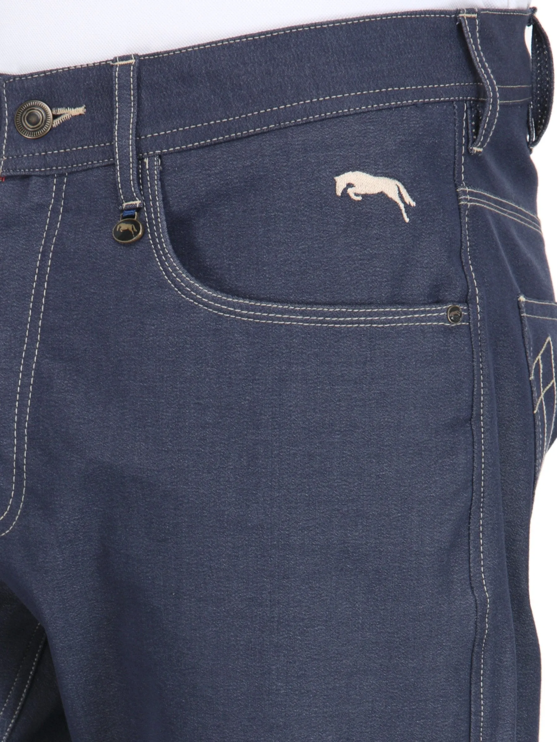 Men Regular Fit Four Way Streachable Jeans