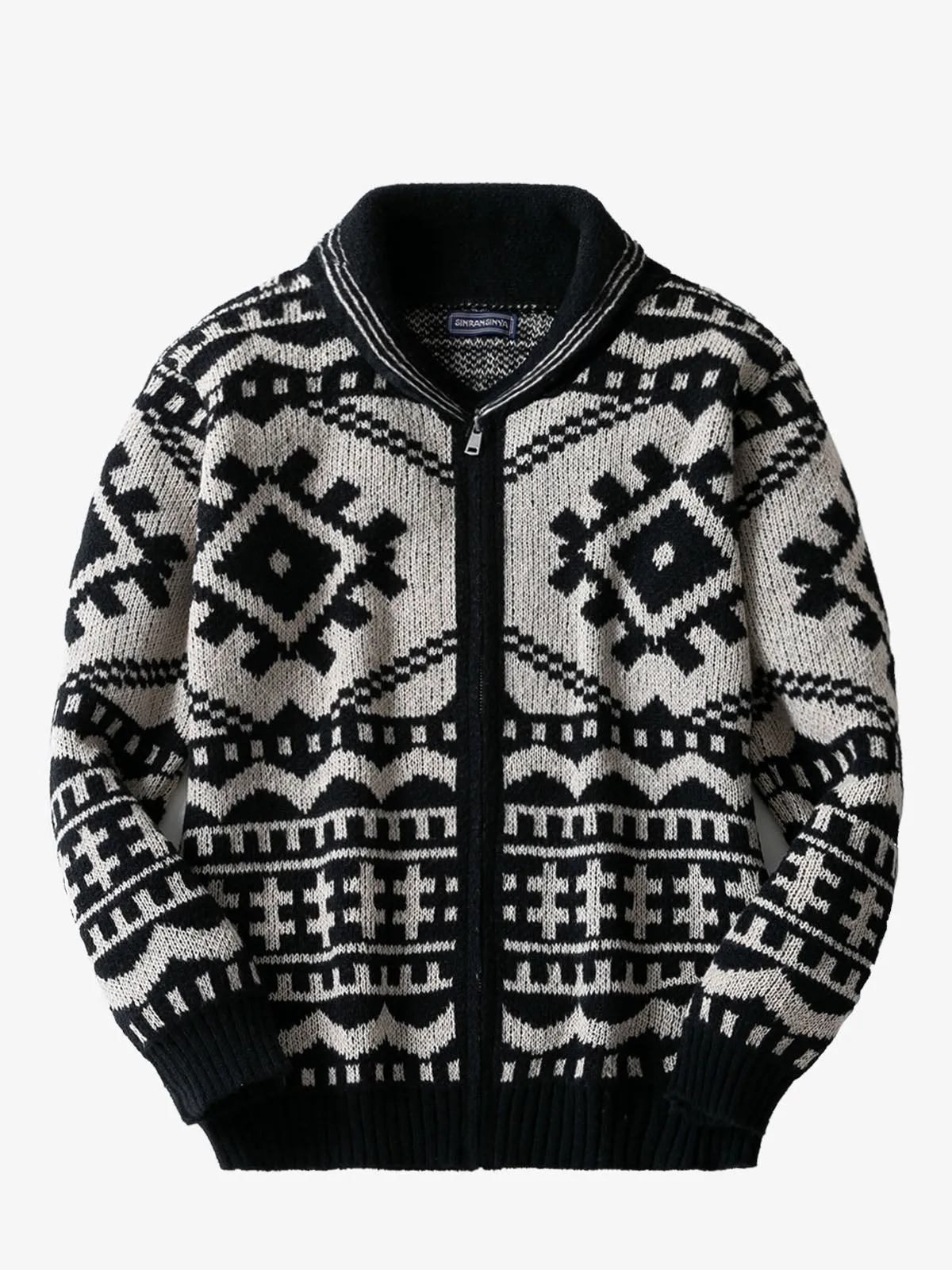 Men Tribal Aztec Sweater