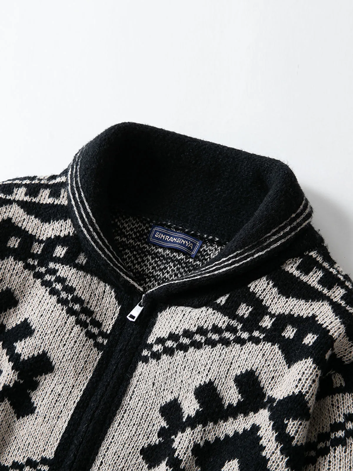 Men Tribal Aztec Sweater