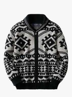 Men Tribal Aztec Sweater