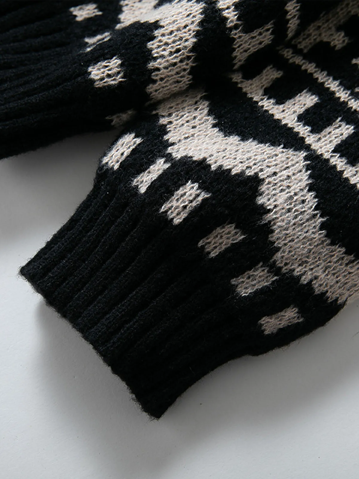 Men Tribal Aztec Sweater