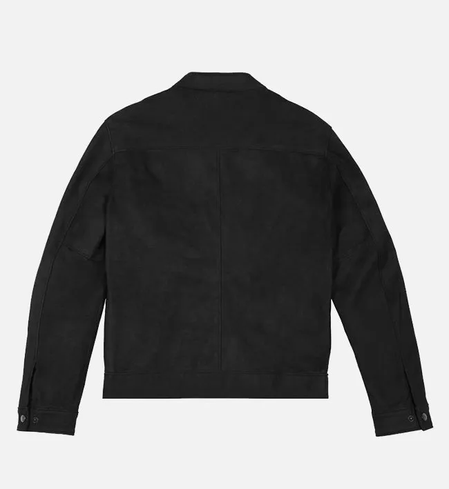 Men's Mate Black Cafe Racer Leather Jacket