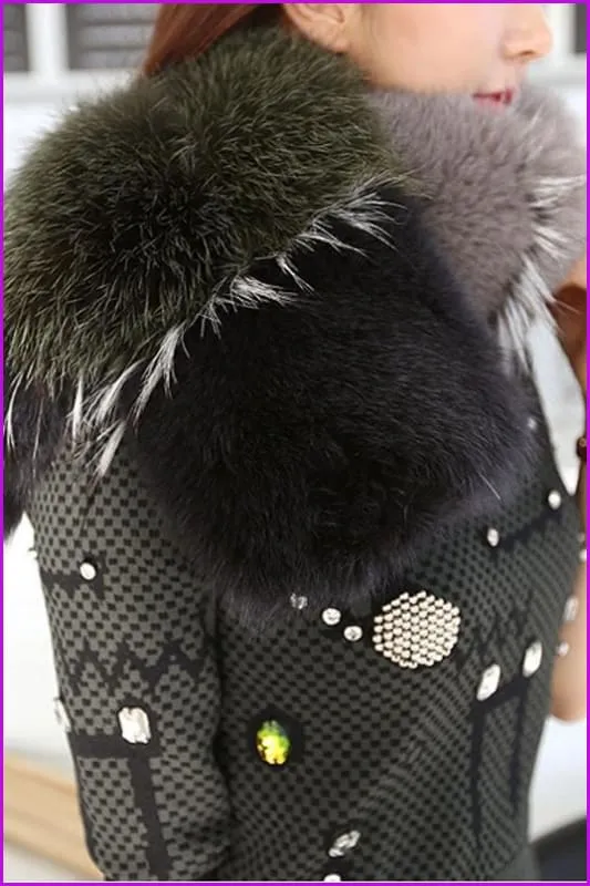 Multi Color Fox Fur Fluffy Scarf DO1348