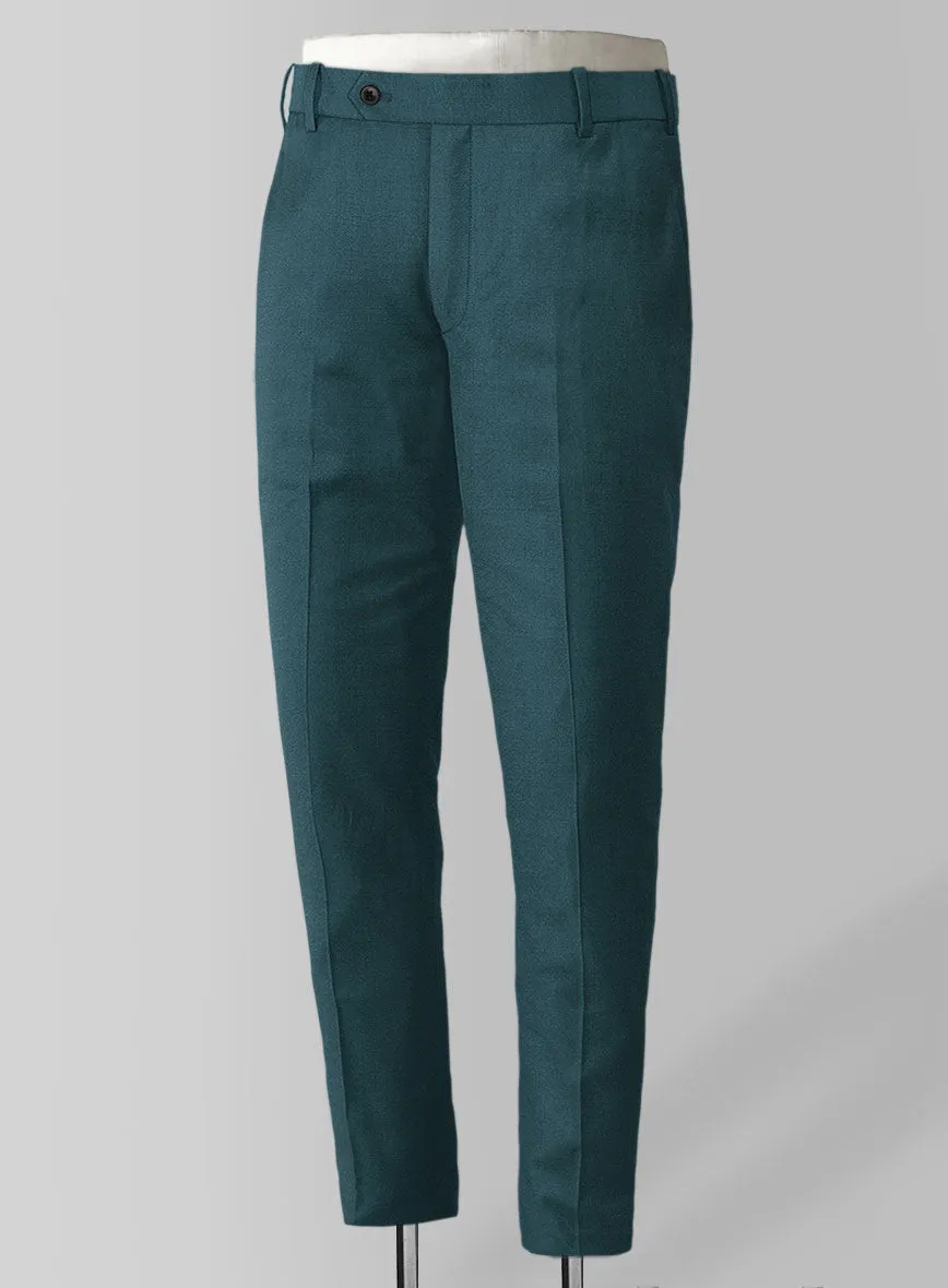 Napolean Stretch Teal Blue Wool Suit
