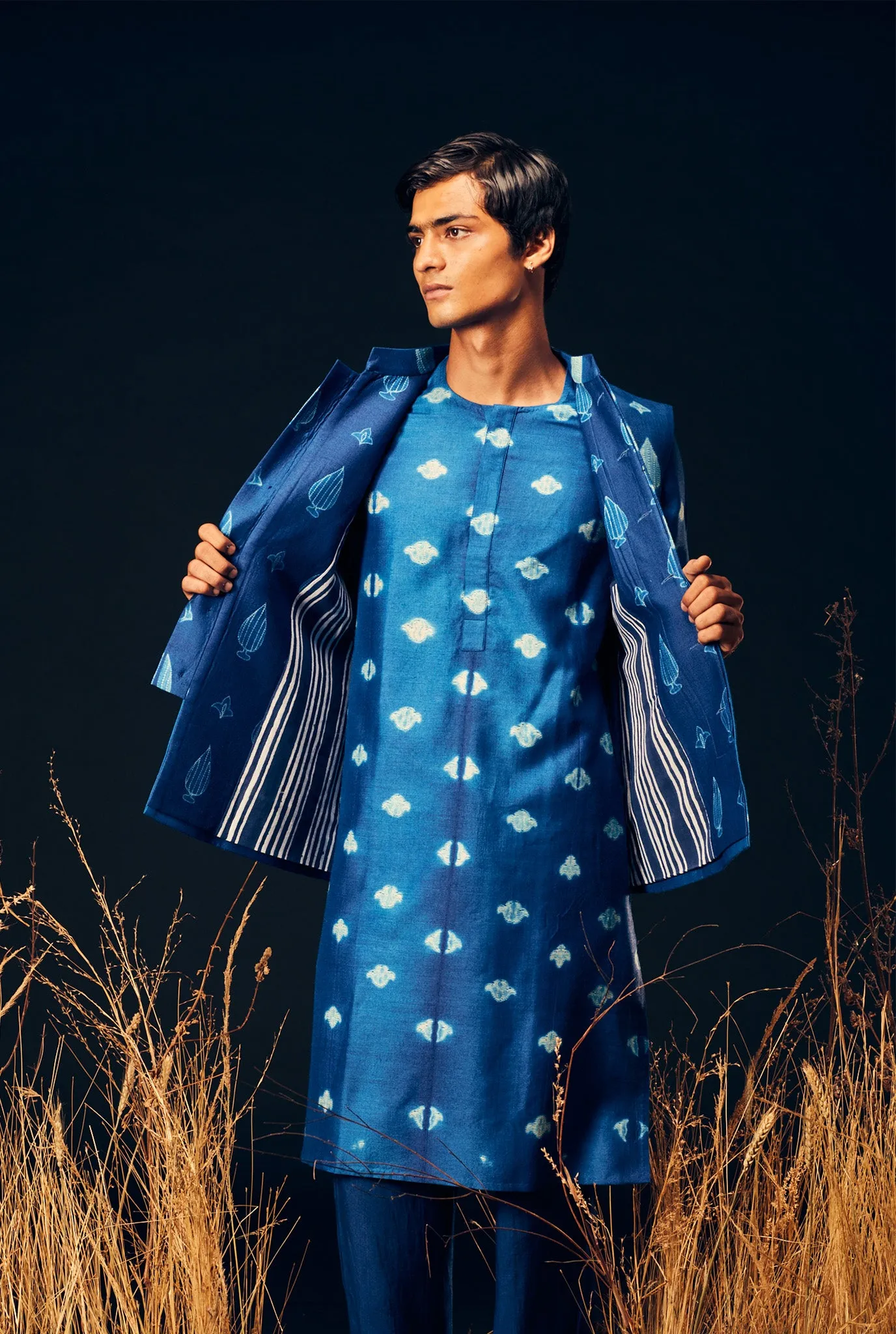 Neel kurta set   Neel Nehru Jacket