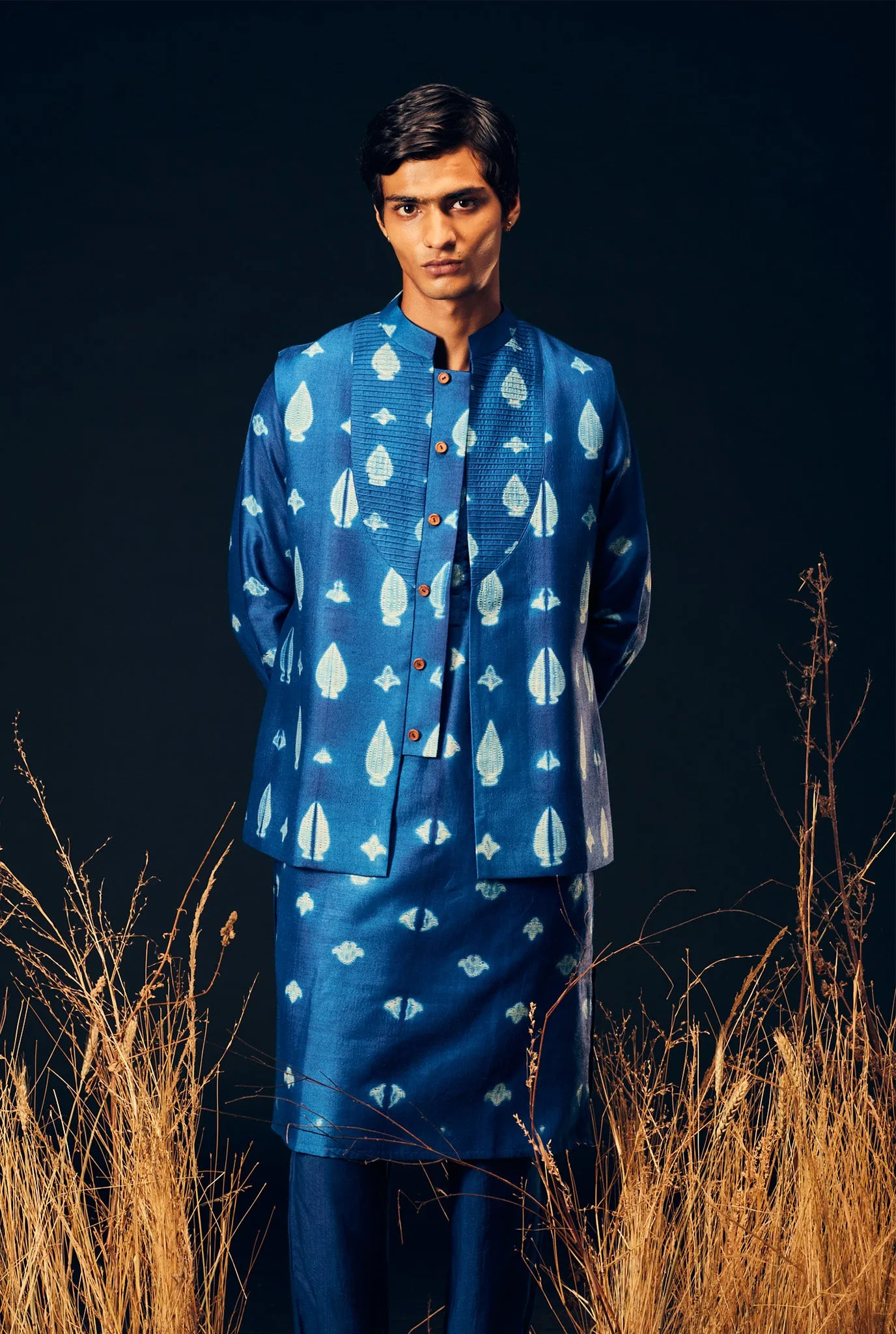 Neel kurta set   Neel Nehru Jacket