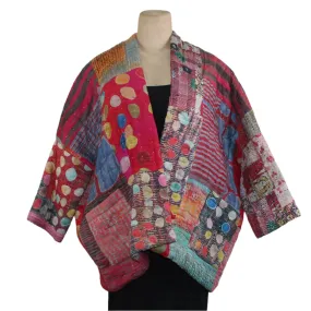 Neeru Kumar Jacket, Patch, Fuchsia/Multi-Color, XS/S