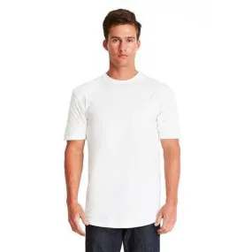 Next Level Curved Hem Long Tee White