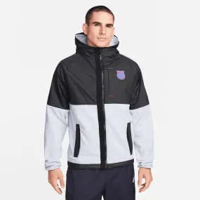 Nike 2022-23 FC Barcelona AWF Full Zip Winter Jacket - Black-Grey