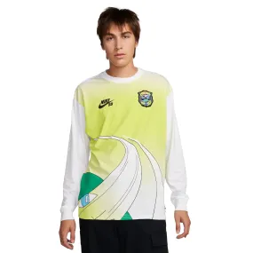 NIKE SB 2024 FEDERATION KIT LONG SLEEVE SKATE TEE WORLD WHITE