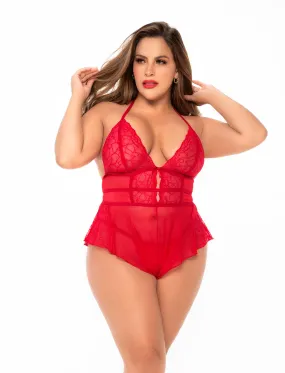Nina Mesh and Lace Playsuit