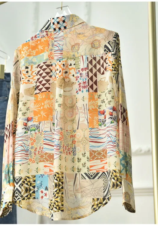 Nonothing | Women's pure silk  liberty print shirt