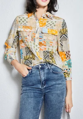Nonothing | Women's pure silk  liberty print shirt