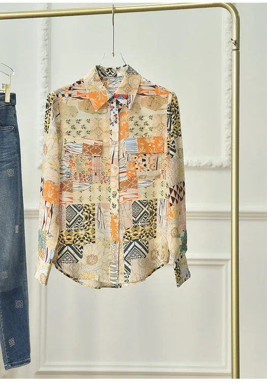 Nonothing | Women's pure silk  liberty print shirt