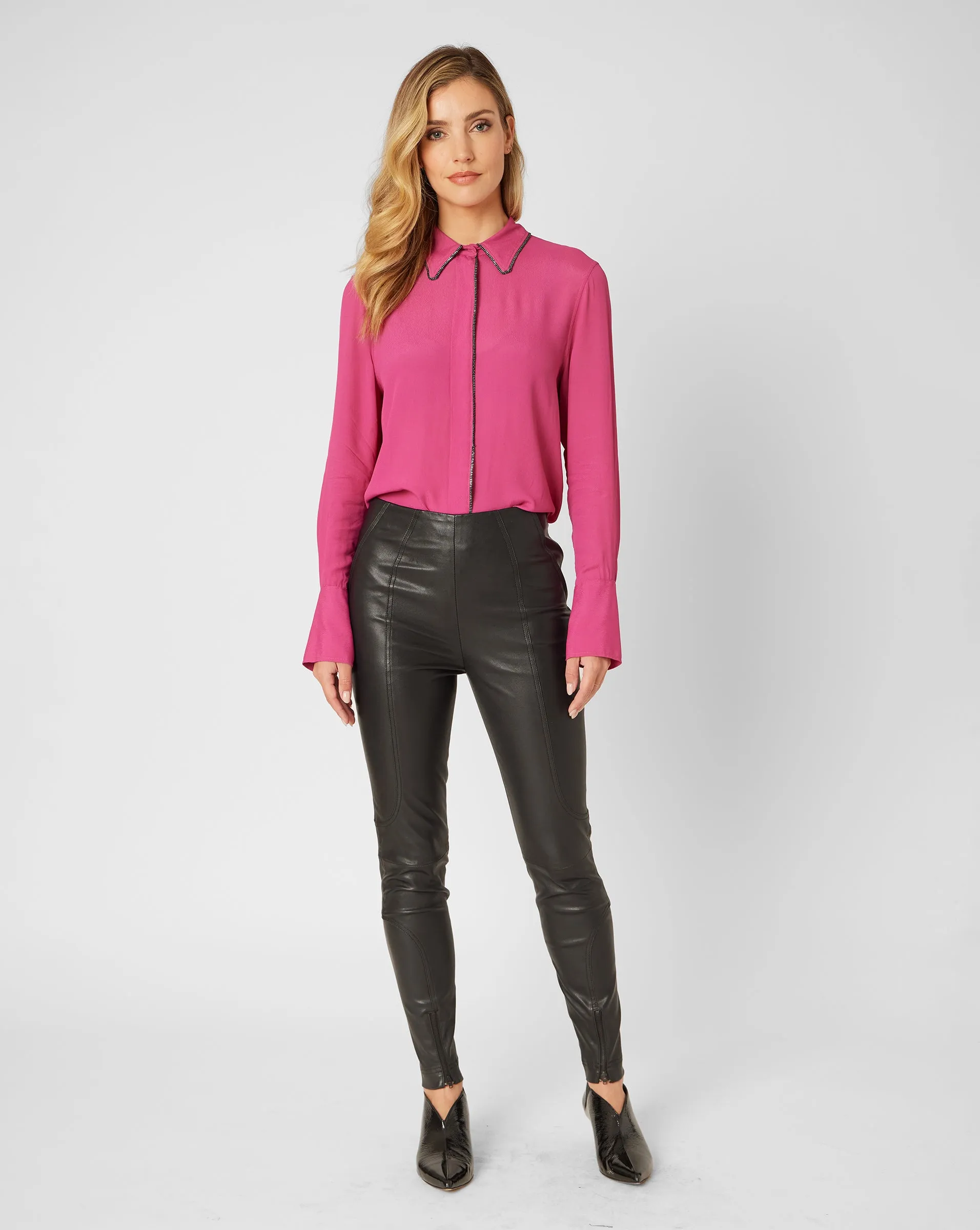 Obsidian Stretch Leather Legging