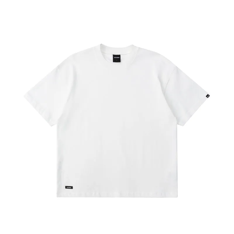 OCTOBEE ピュアコットン ラウンドネック Tシャツ OTB001