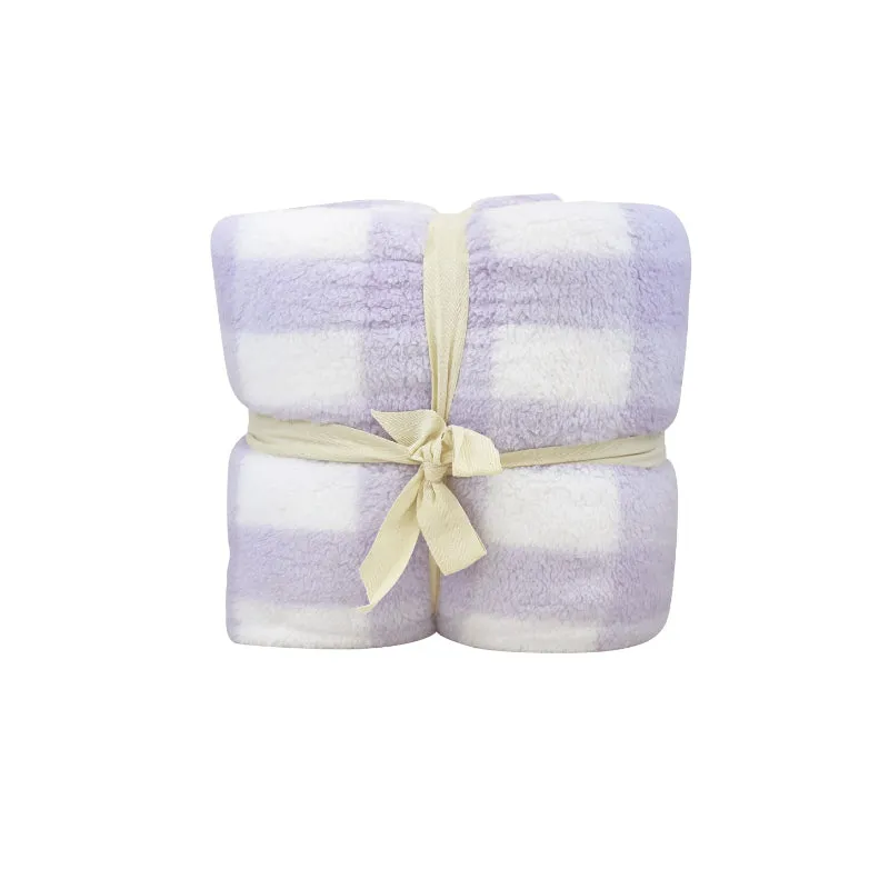 Odyssey Living Golden Fleece Check Blanket