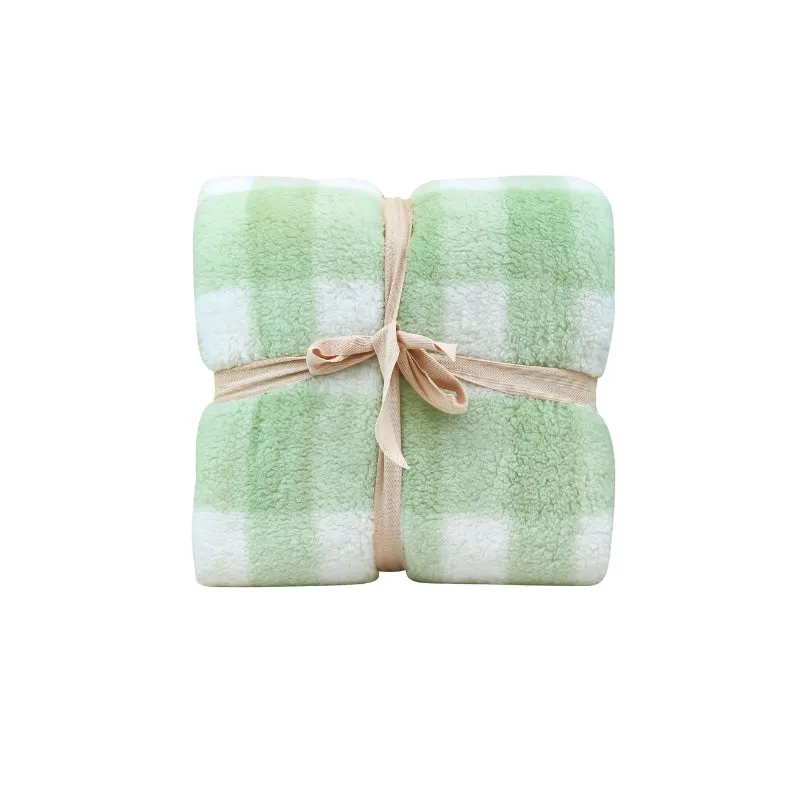 Odyssey Living Golden Fleece Check Blanket