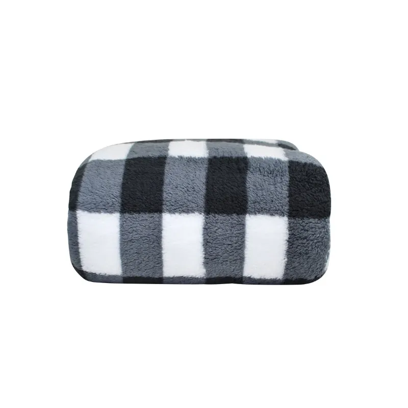 Odyssey Living Golden Fleece Check Blanket