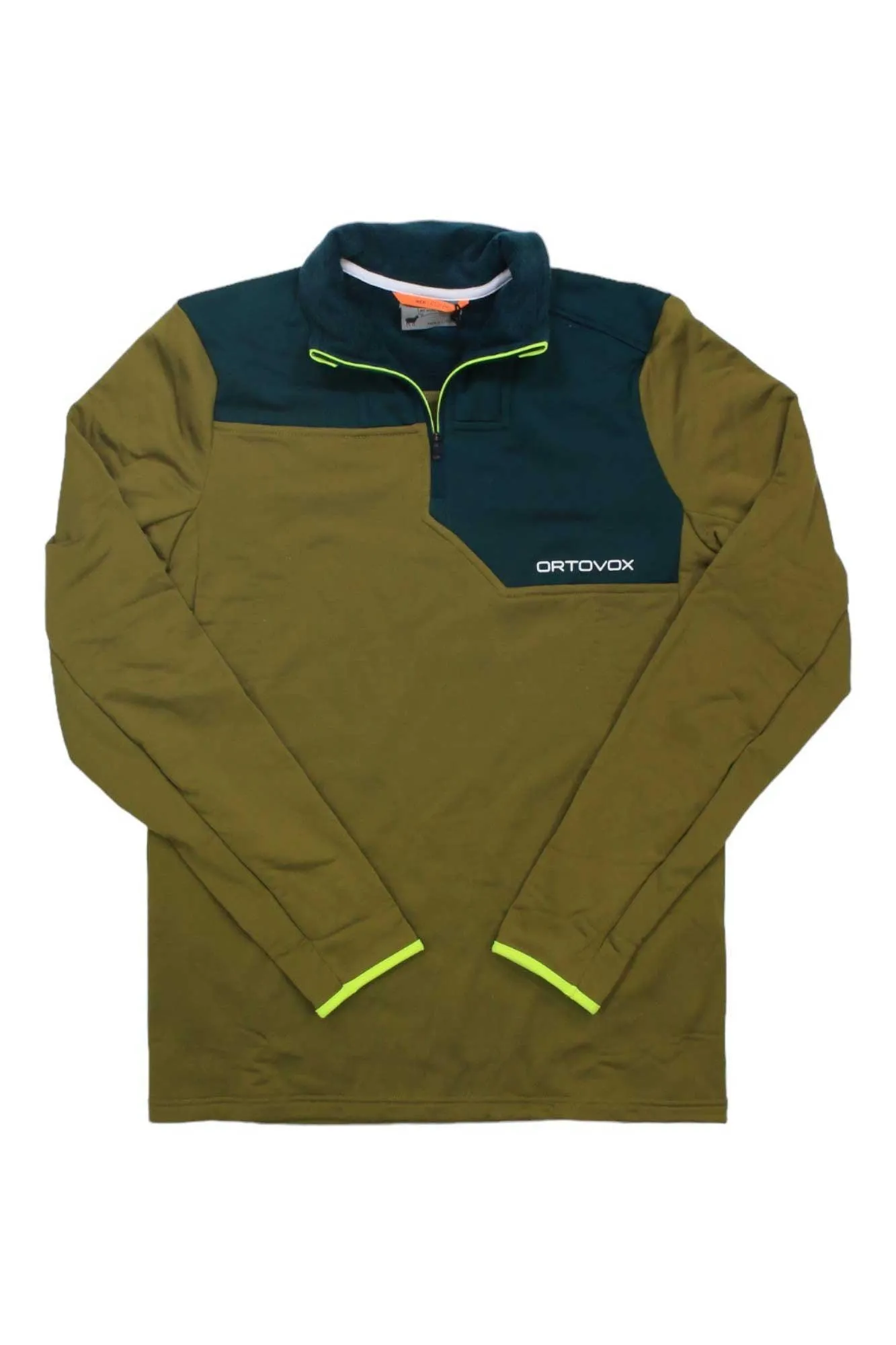 Ortovox Mens Fleece Light Zip Neck Pullover