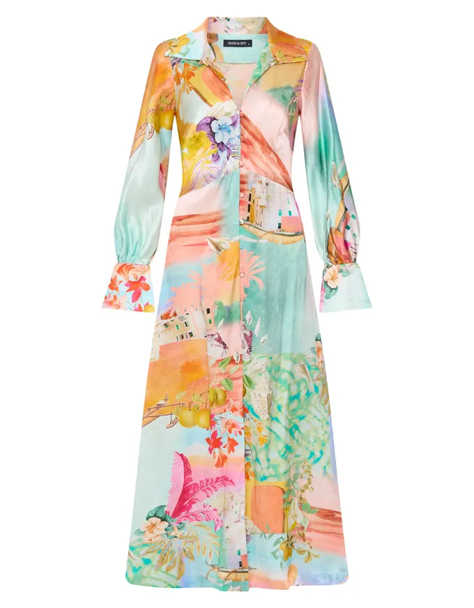 Paradise Shirt Dress - Australian Made
