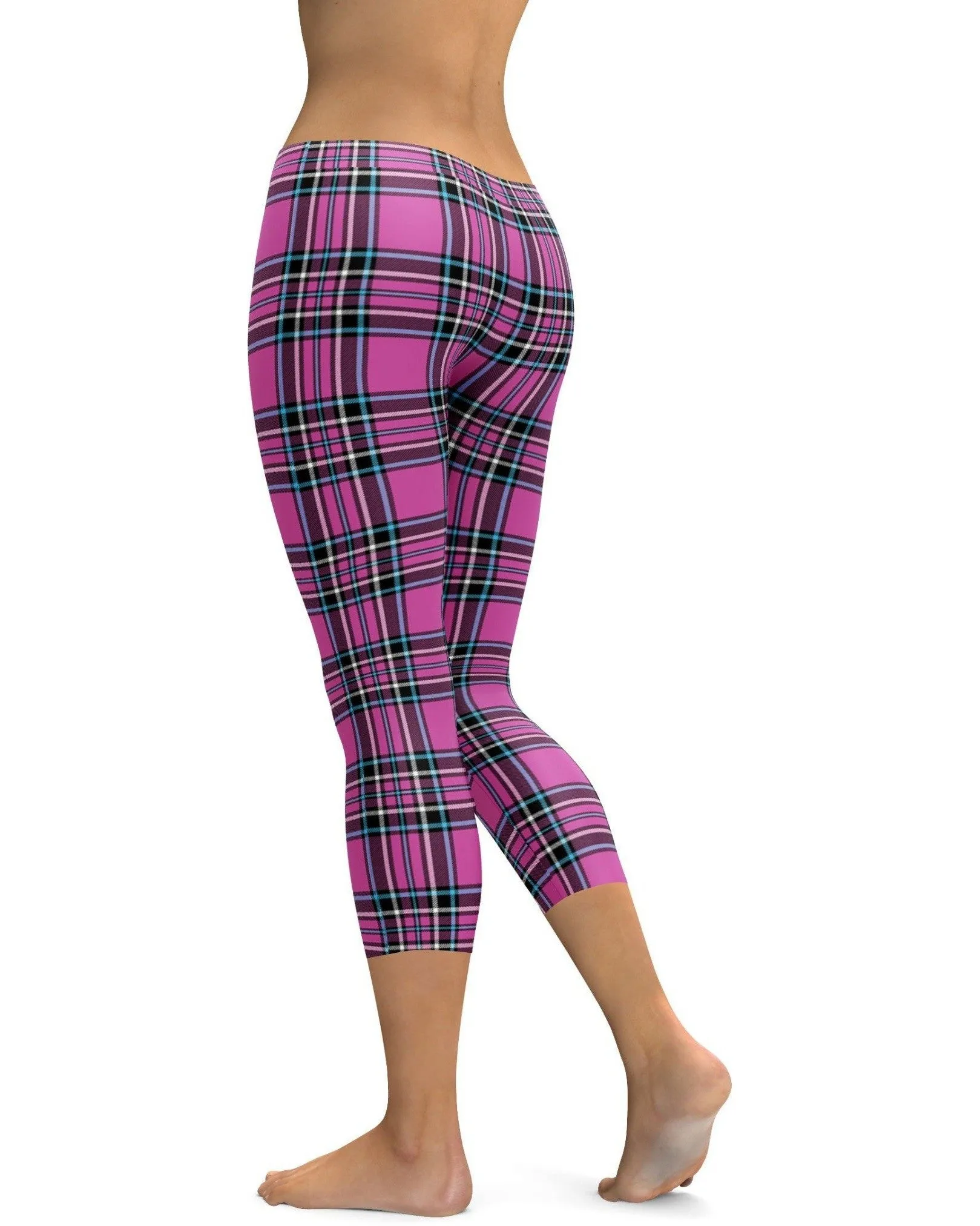 Pink Tartan Capris