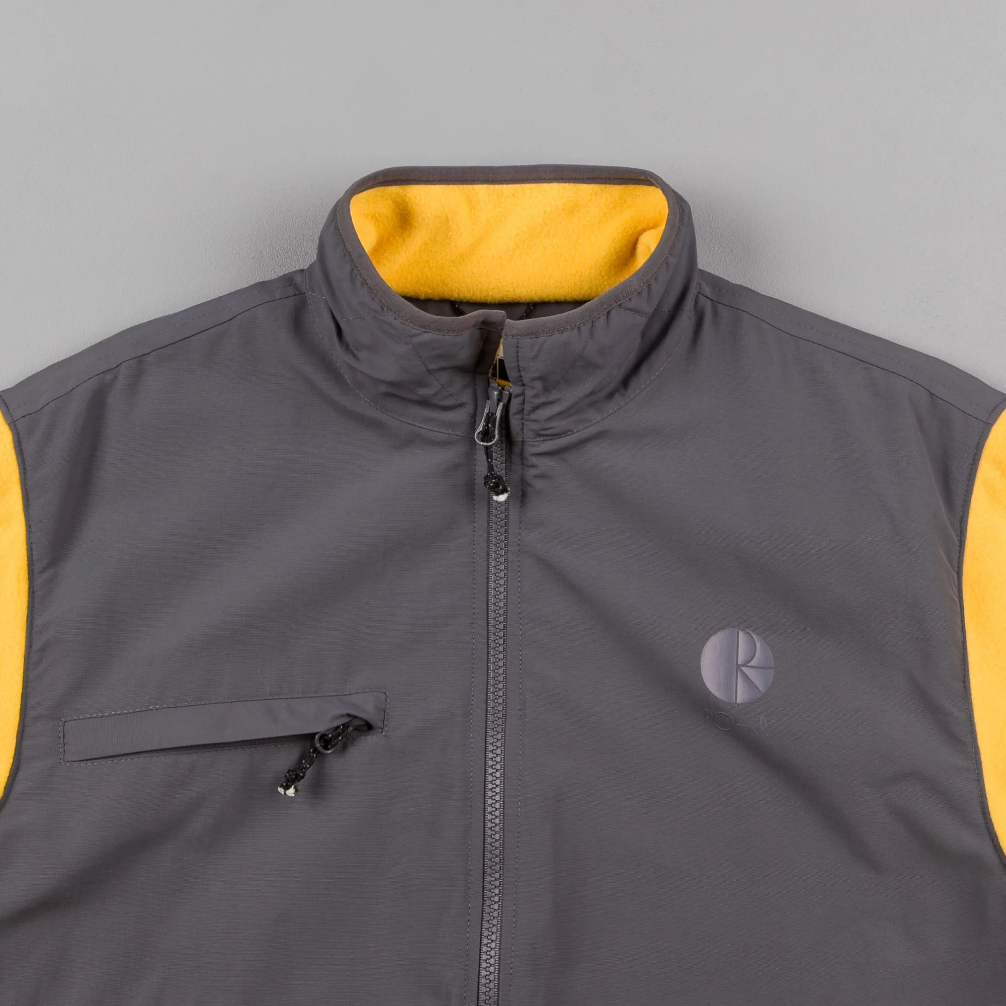 Polar Halberg Fleece Jacket - Graphite / Yellow