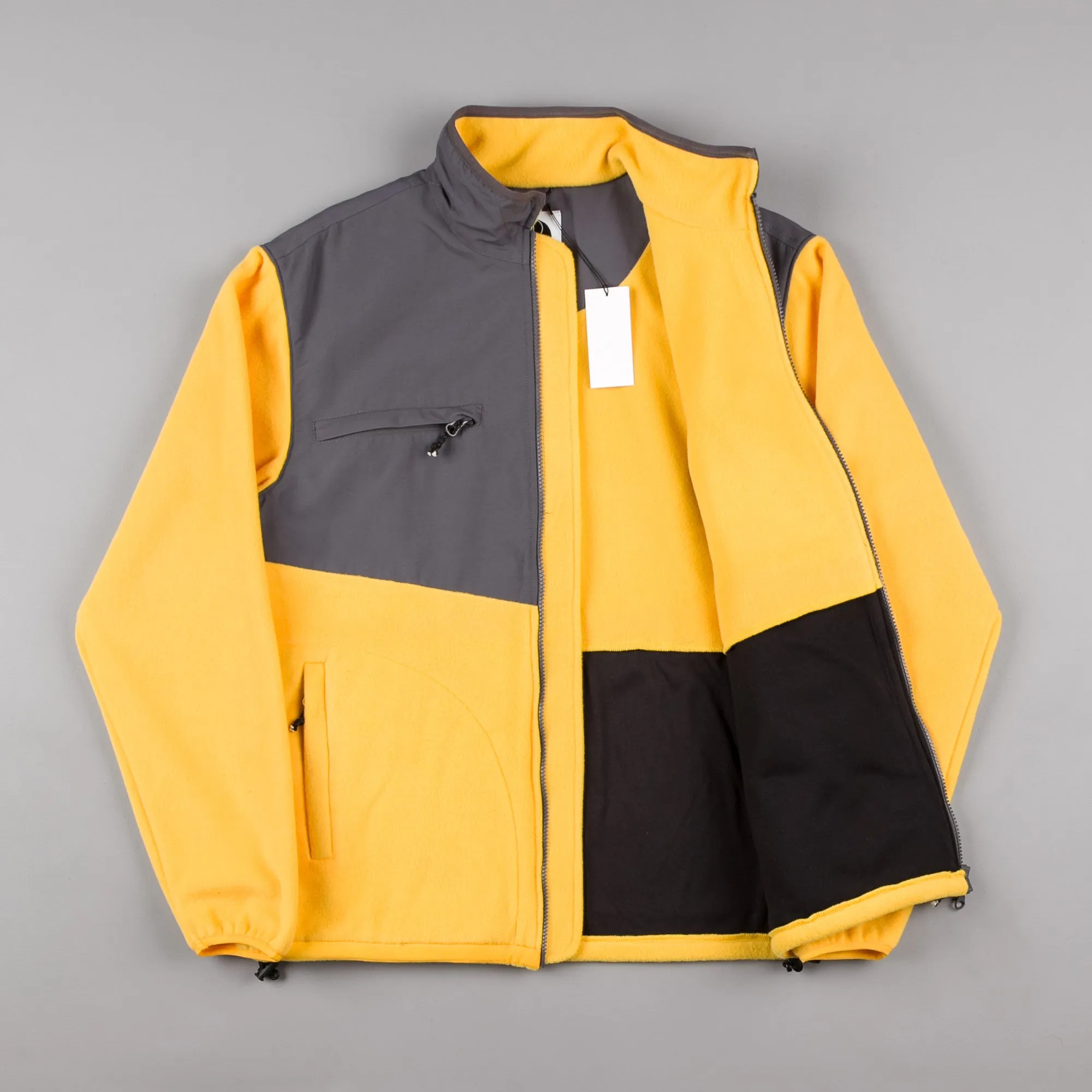 Polar Halberg Fleece Jacket - Graphite / Yellow