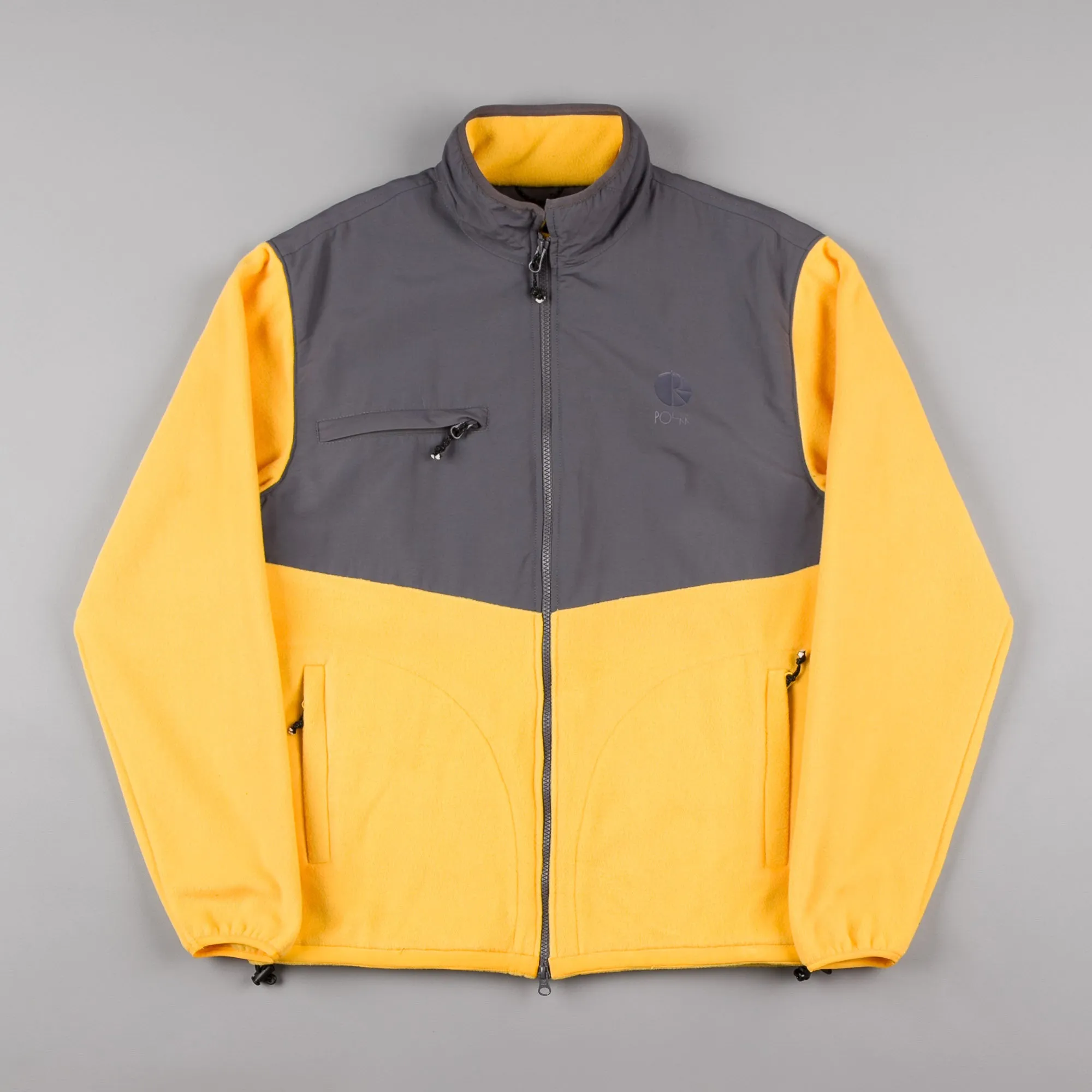 Polar Halberg Fleece Jacket - Graphite / Yellow