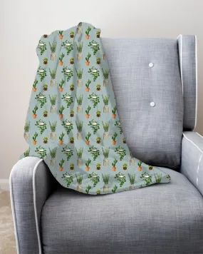 Potted Two Layer Blanket