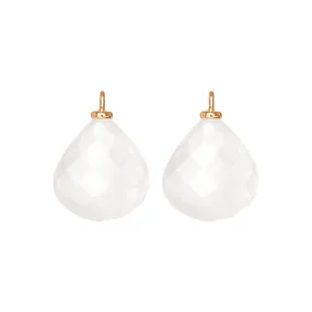 Quartz Lotus Earring Jackets