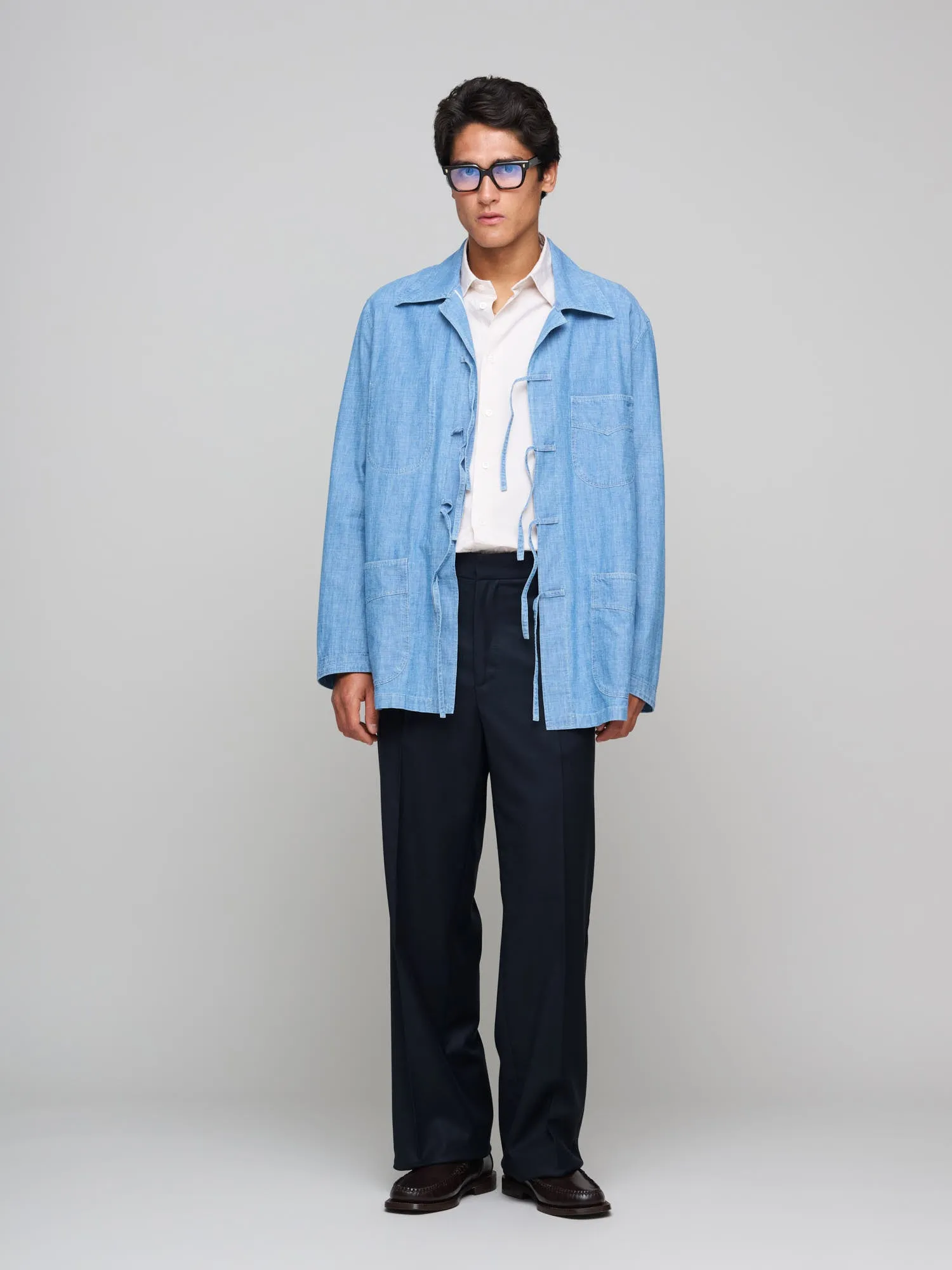 Quick Release Plage Coat, Chambray Selvedge