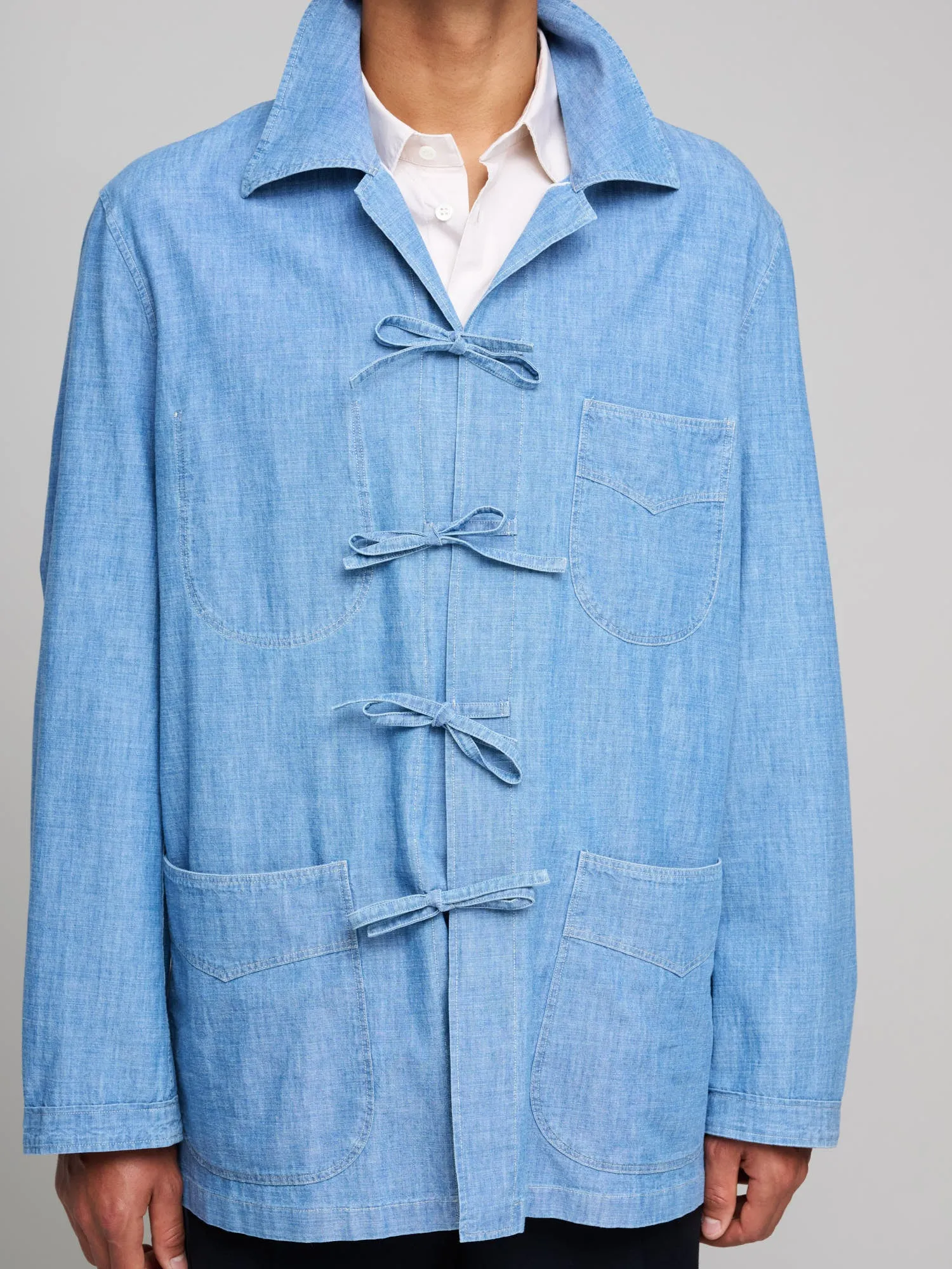 Quick Release Plage Coat, Chambray Selvedge