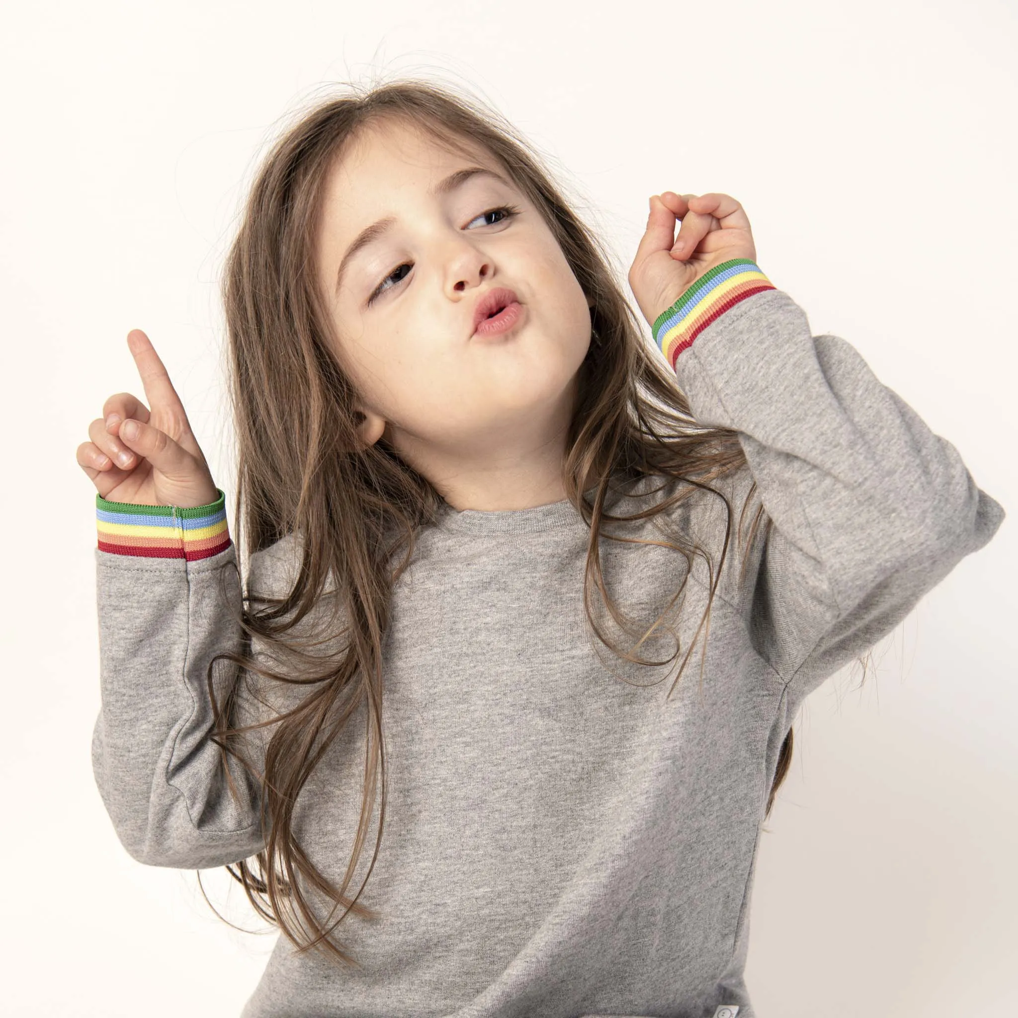 Rainbow Sweatshirt & Leggings Outfit