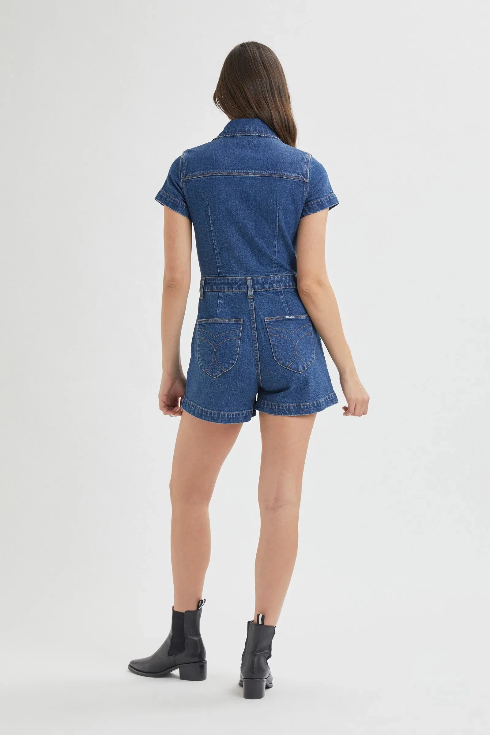 Sailor Denim Romper
