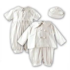Sarah Louise - Boys Christening outfit, silk, ivory