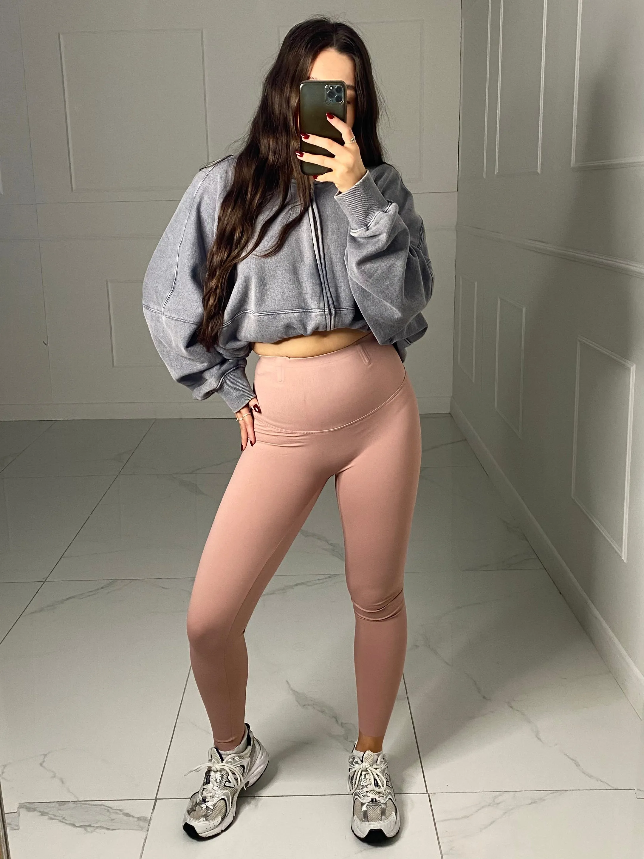 Sculpt Energy High Waist Gym Leggings - Dusty Pink
