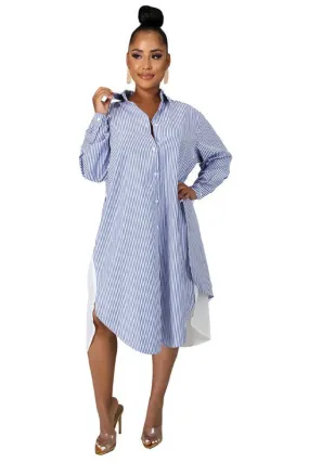 Sexy Shirt Maxi Dress