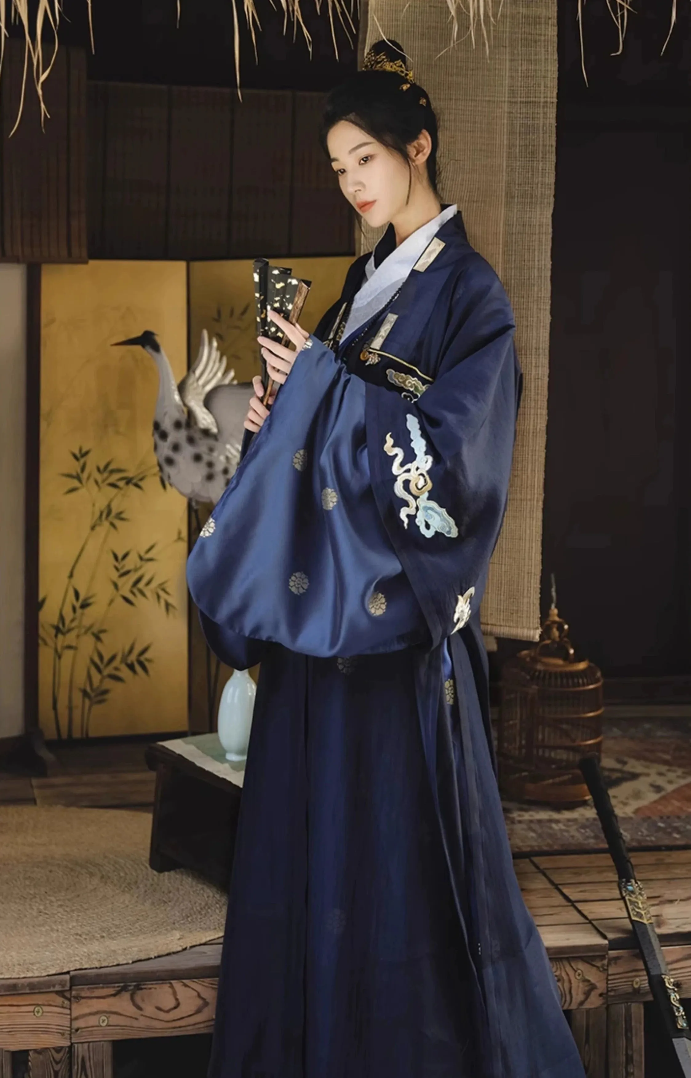 Shan He 山河 Mountain & River Ming Dynasty Helingshan Parallel Collar Jacket Set