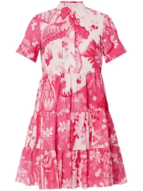 Short Sleeve Mini Shirt Dress