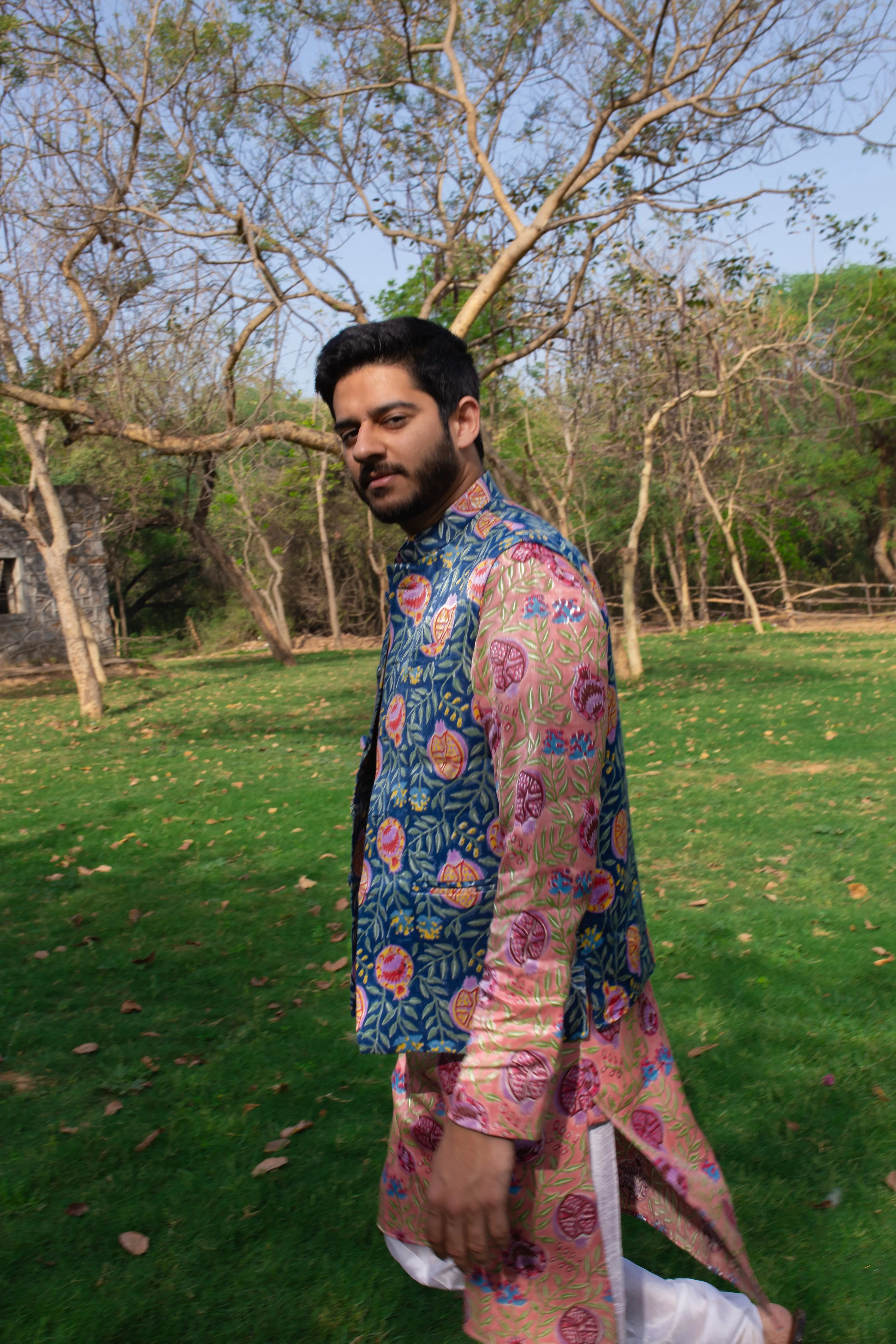 Silk anar Nehru Jacket