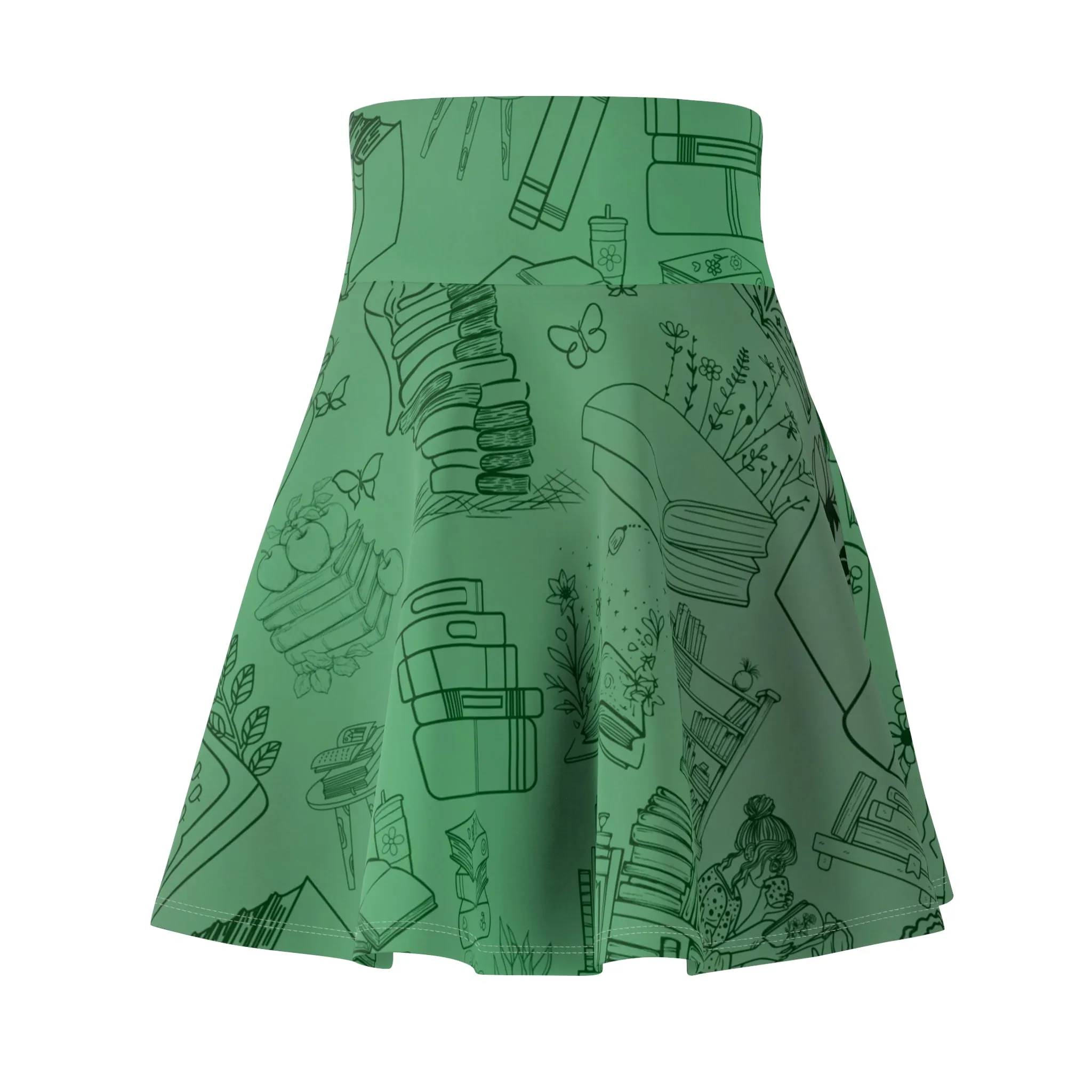 Skirt: All Booked Print | Skater Style