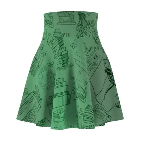 Skirt: All Booked Print | Skater Style