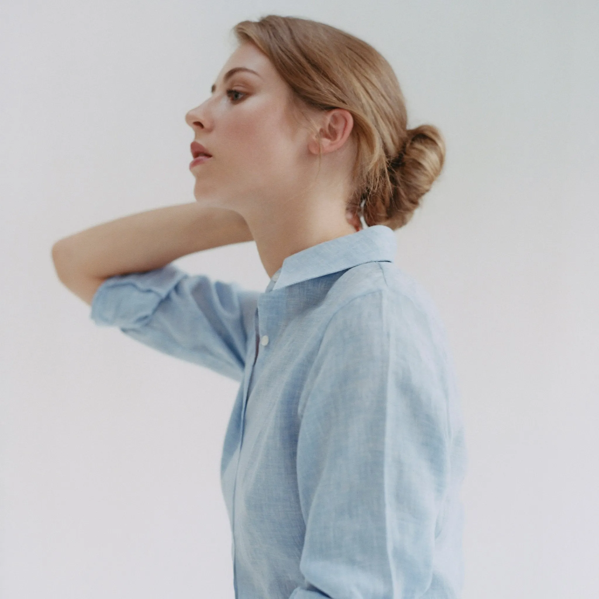 Sky Blue Linen Jane Shirt